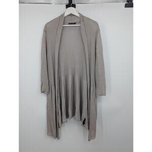 Nic + Zoe Short Sleeve Open Front Cardigan Linen Blend Women's 1X Beachy Career